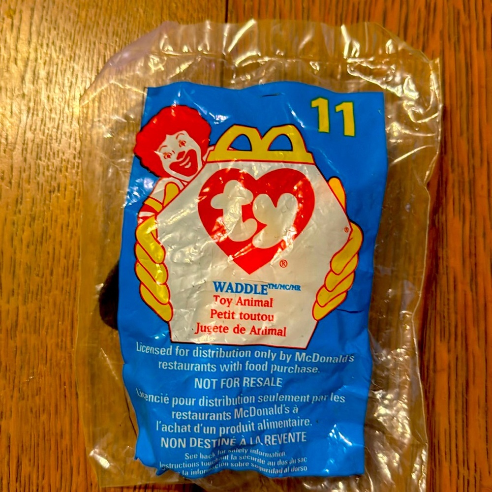 1998 Ty, McDonald's Teenie Beanie Baby #11 only New, Sealed in Bag.